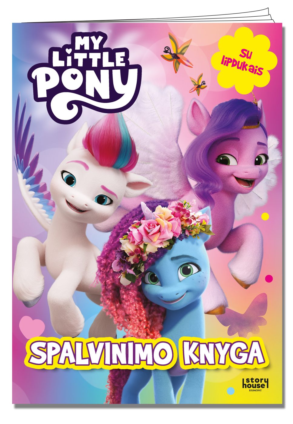 Mažieji poniai. Spalvinimo knyga su lipdukais