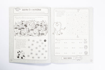 Daugybos lentelės užduotys