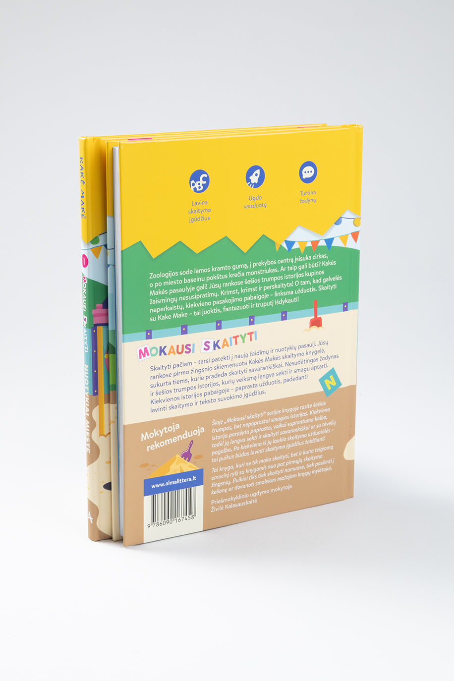 Kakė Makė. Mokausi skaityti. Nuotykiai mieste. Skiemenuotos istorijos