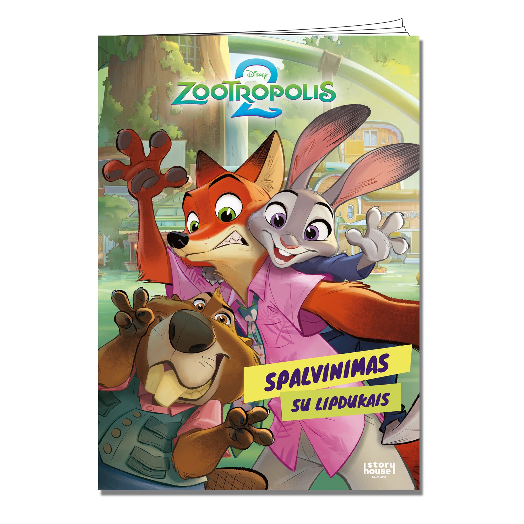 Zootropolis spalvinimas su lipdukais