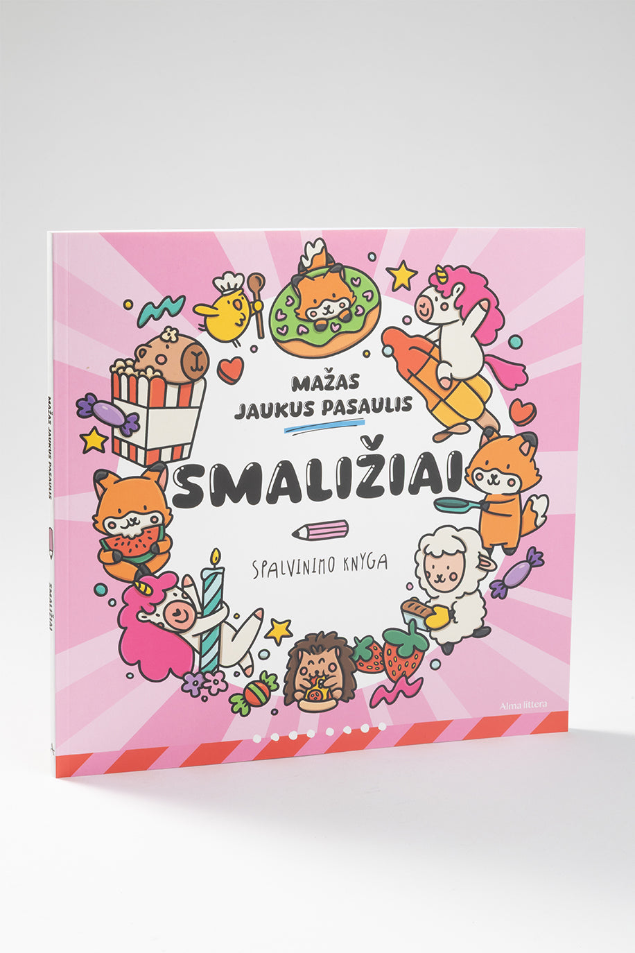 Mažas jaukus pasaulis. Smaližiai. Spalvinimo knyga