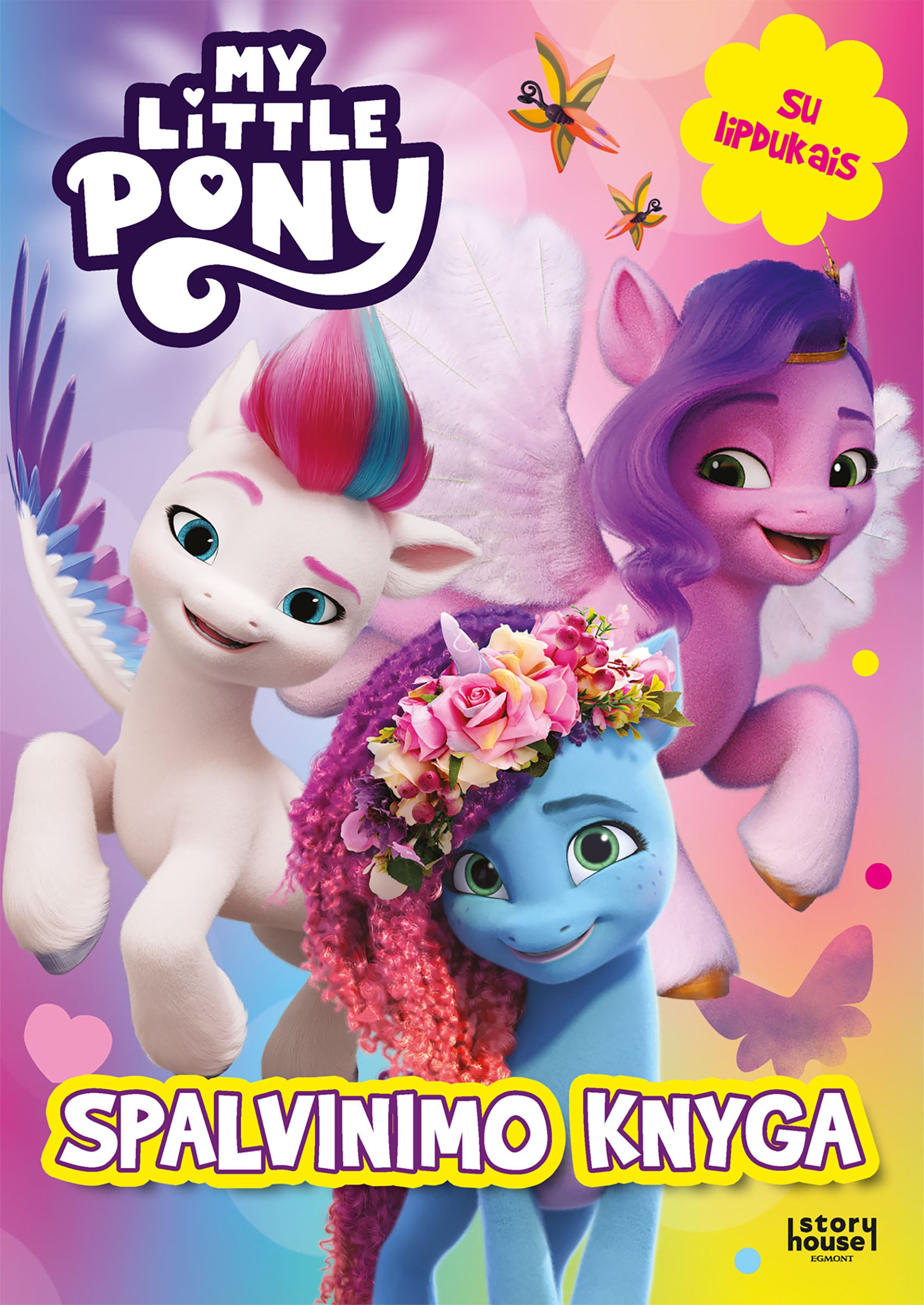 Mažieji poniai. Spalvinimo knyga su lipdukais