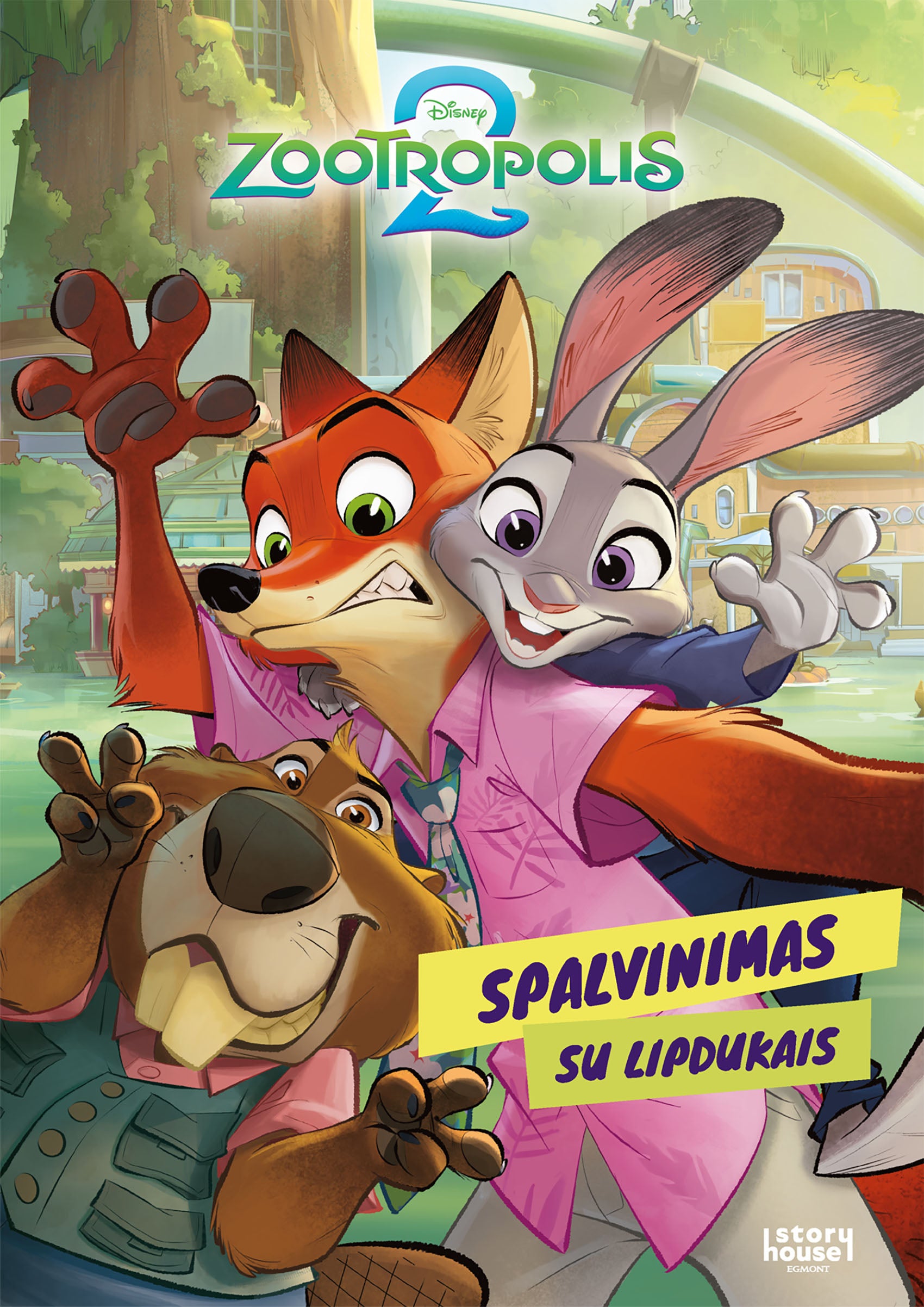 Zootropolis spalvinimas su lipdukais