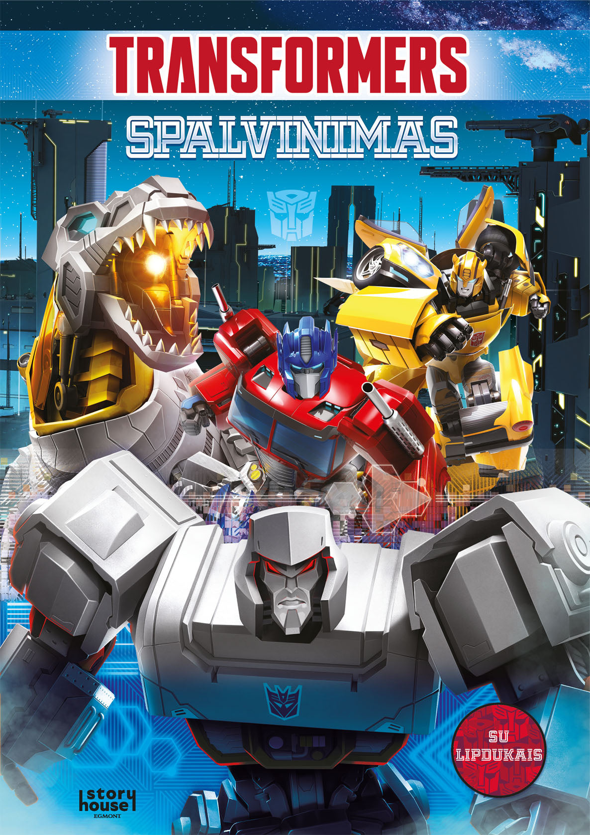 Transformeriai spalvinimas su lipdukais