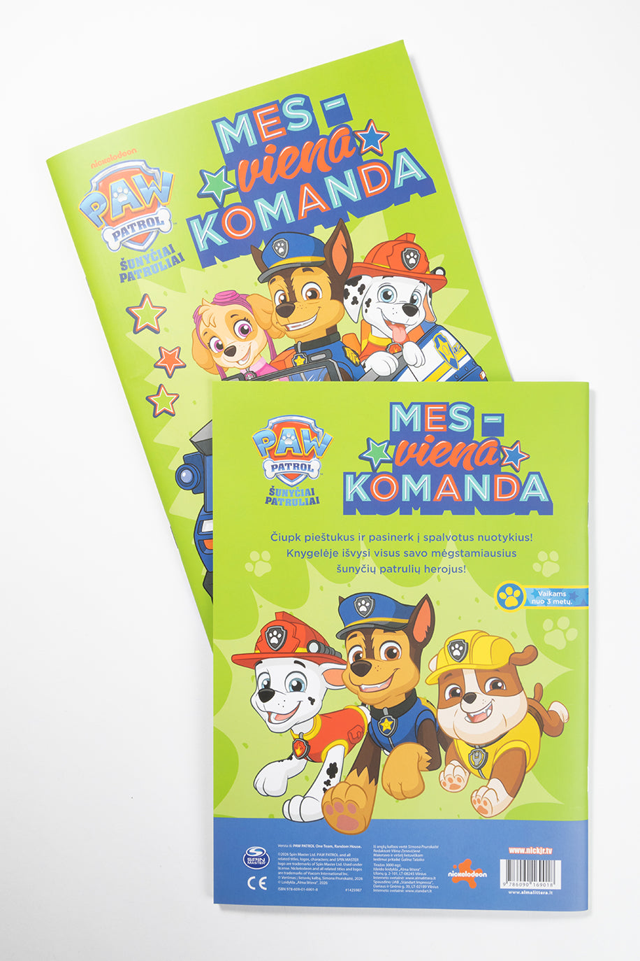 Šunyčiai patruliai. Mes - viena komanda. Spalvinimo knyga