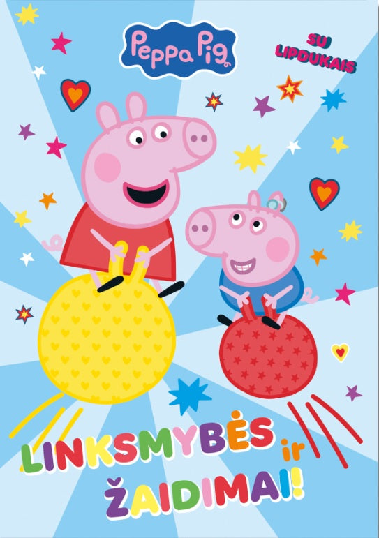 Peppa Pig. Linksmybės ir žaidimai. Spalvinimas