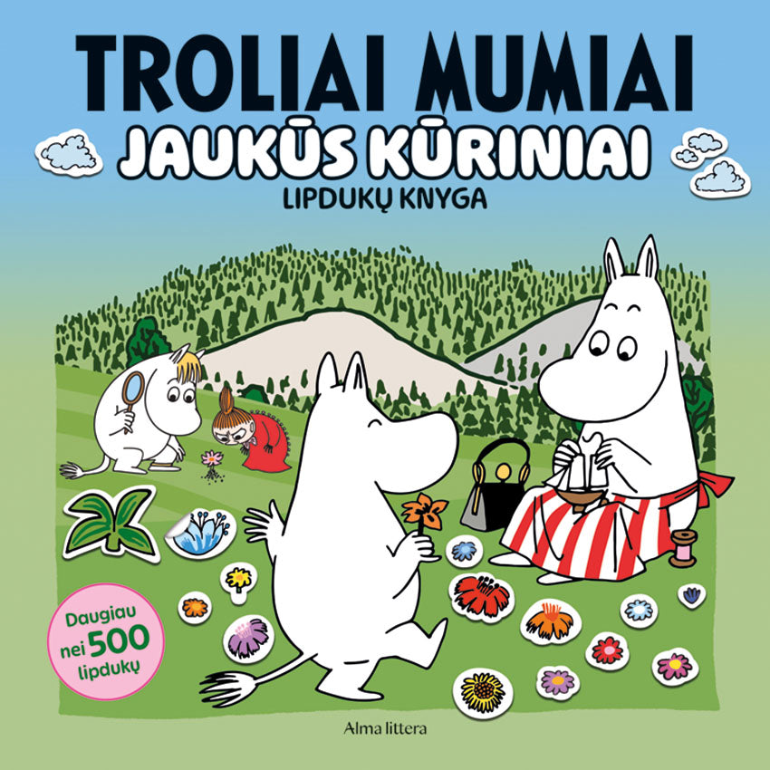 Troliai Mumiai. Jaukūs kūriniai. Lipdukų knyga