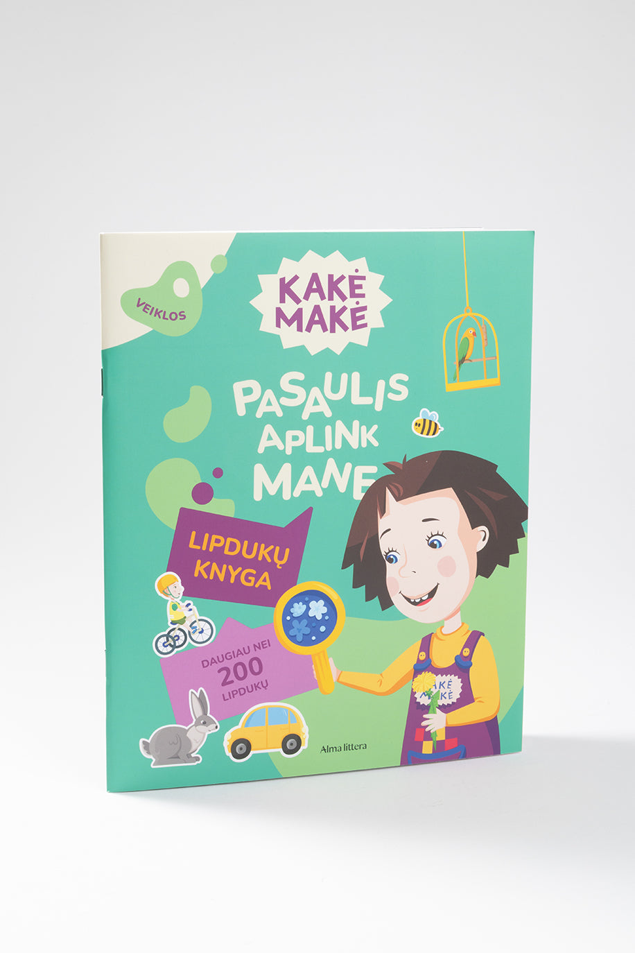 Kakė Makė. Pasaulis aplink mane. Lipdukų knyga