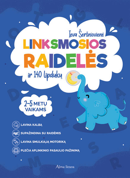 Linksmosios raidelės ir 140 lipdukų