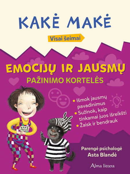 Kakė Makė. Emocijų ir jausmų pažinimo kortelės